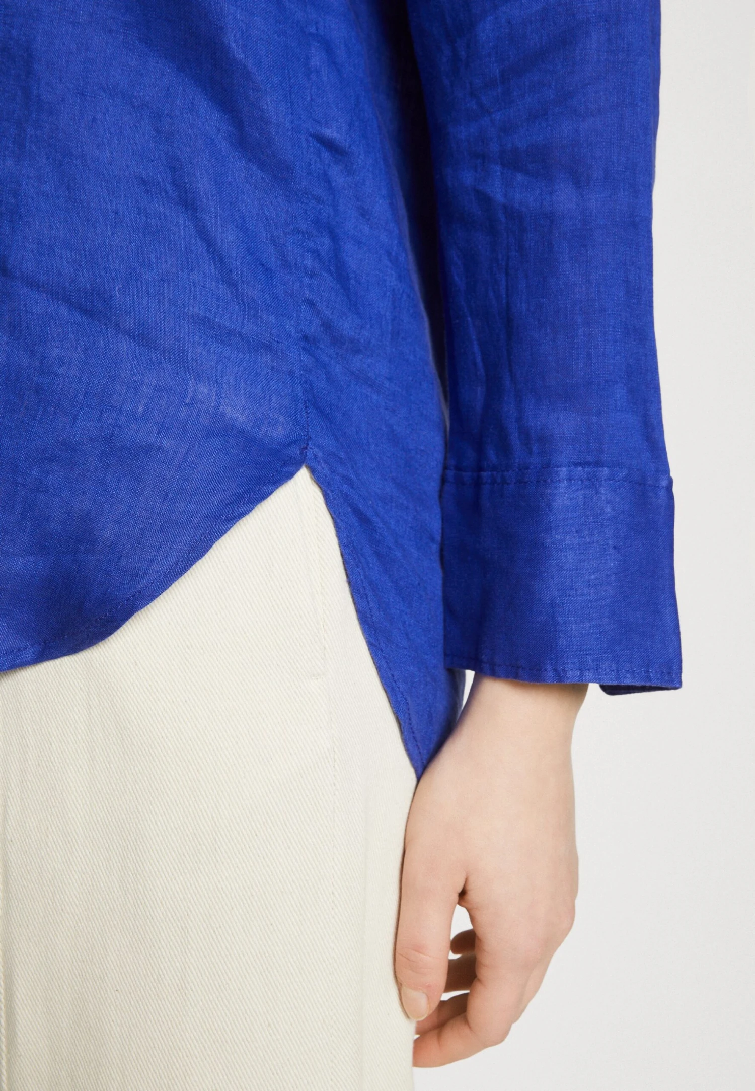 ARKET Button-Down Blouse - Deep Blue 6 ARKET Button-Down Blouse - Deep Blue - Image 6