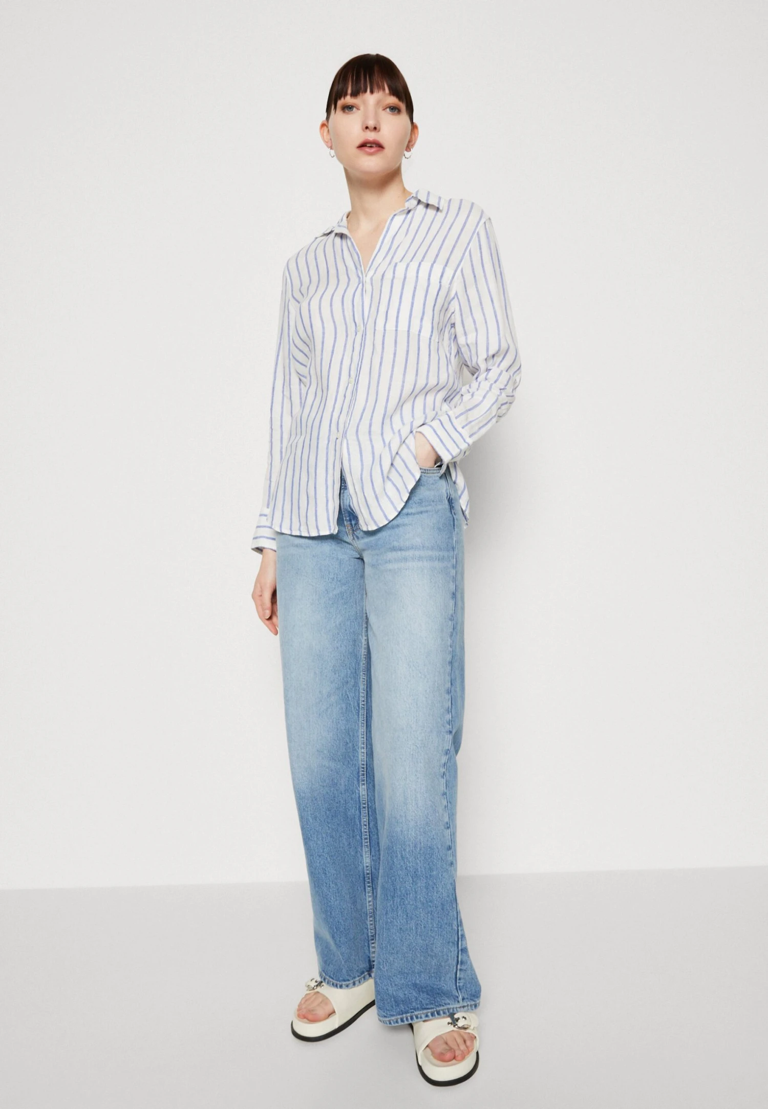 ARKET Button-Down Blouse - Blue 4 ARKET Button-Down Blouse - Blue - Image 4