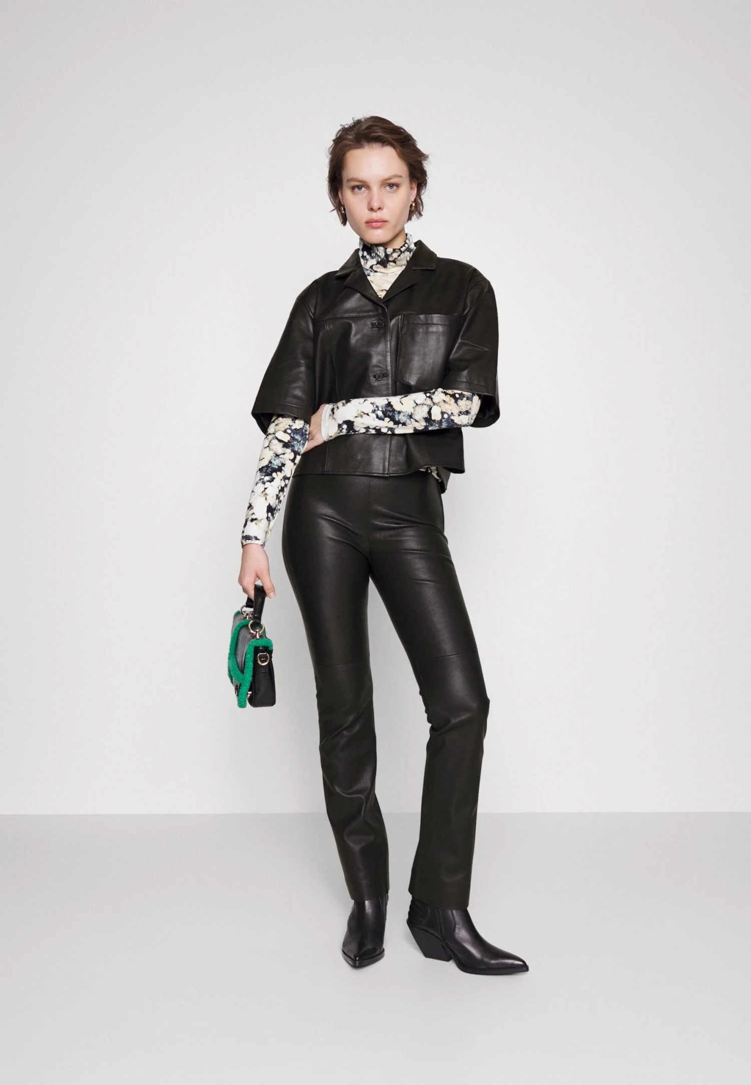 ARKET Leather Trousers - Black 2 ARKET Leather Trousers - Black - Image 2