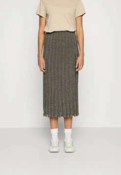 ARKET A-Line Skirt - Gunmetal Silver