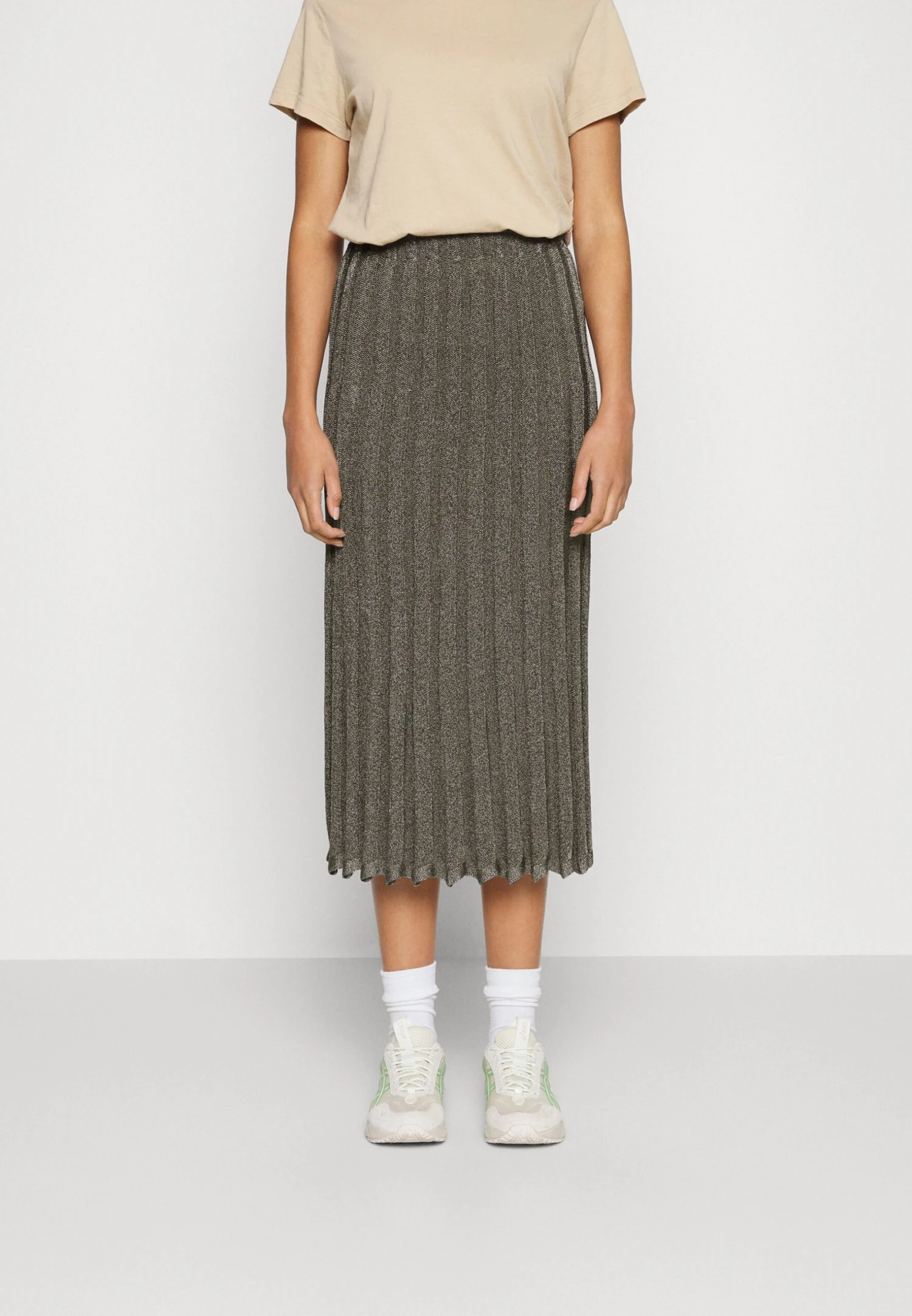 ARKET A-Line Skirt - Gunmetal Silver 1 ARKET A-Line Skirt - Gunmetal Silver