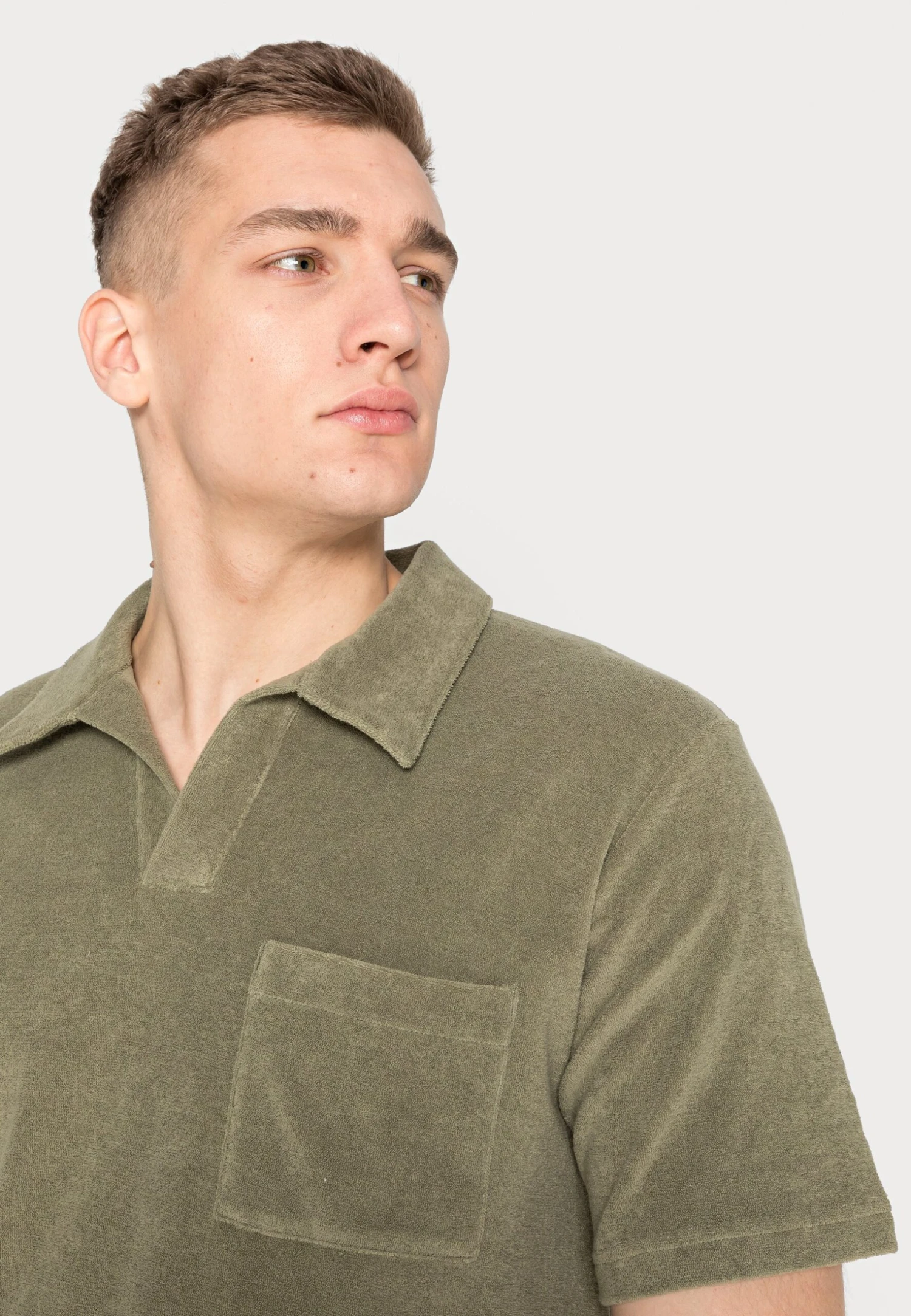 ARKET Polo Shirt - Khaki Green 5 ARKET Polo Shirt - Khaki Green - Image 5