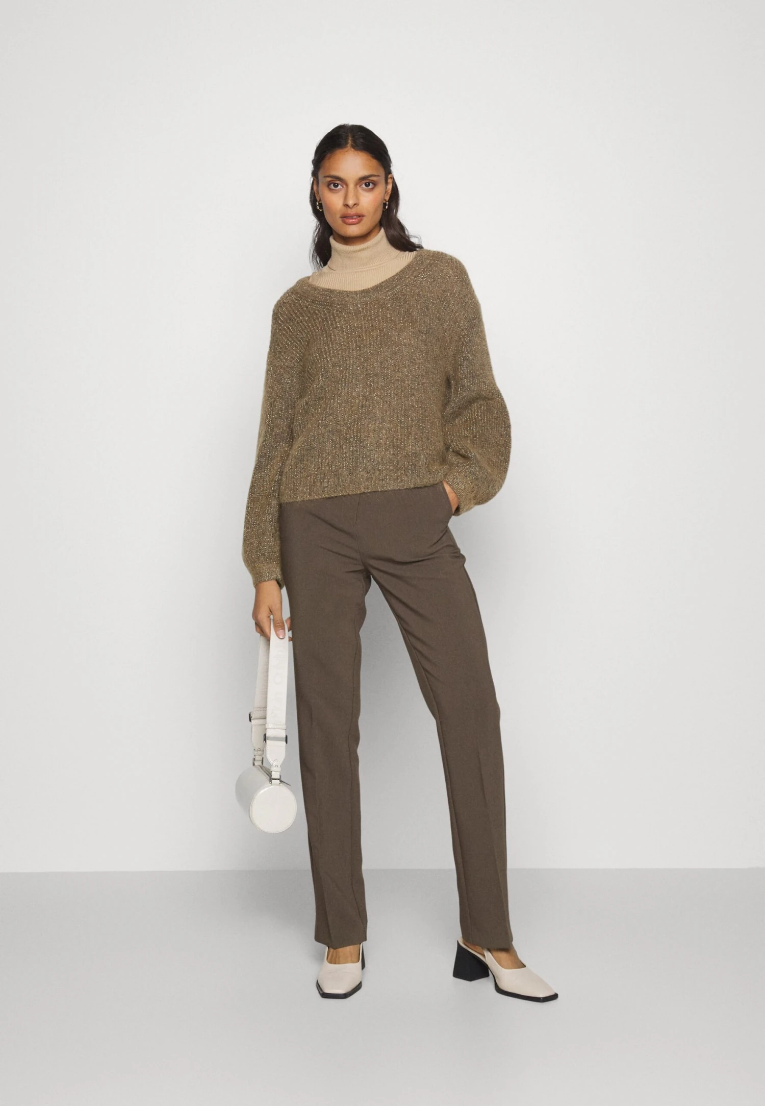 ARKET Jumper - Oat Melange With Gold 2 ARKET Jumper - Oat Melange With Gold - Image 2