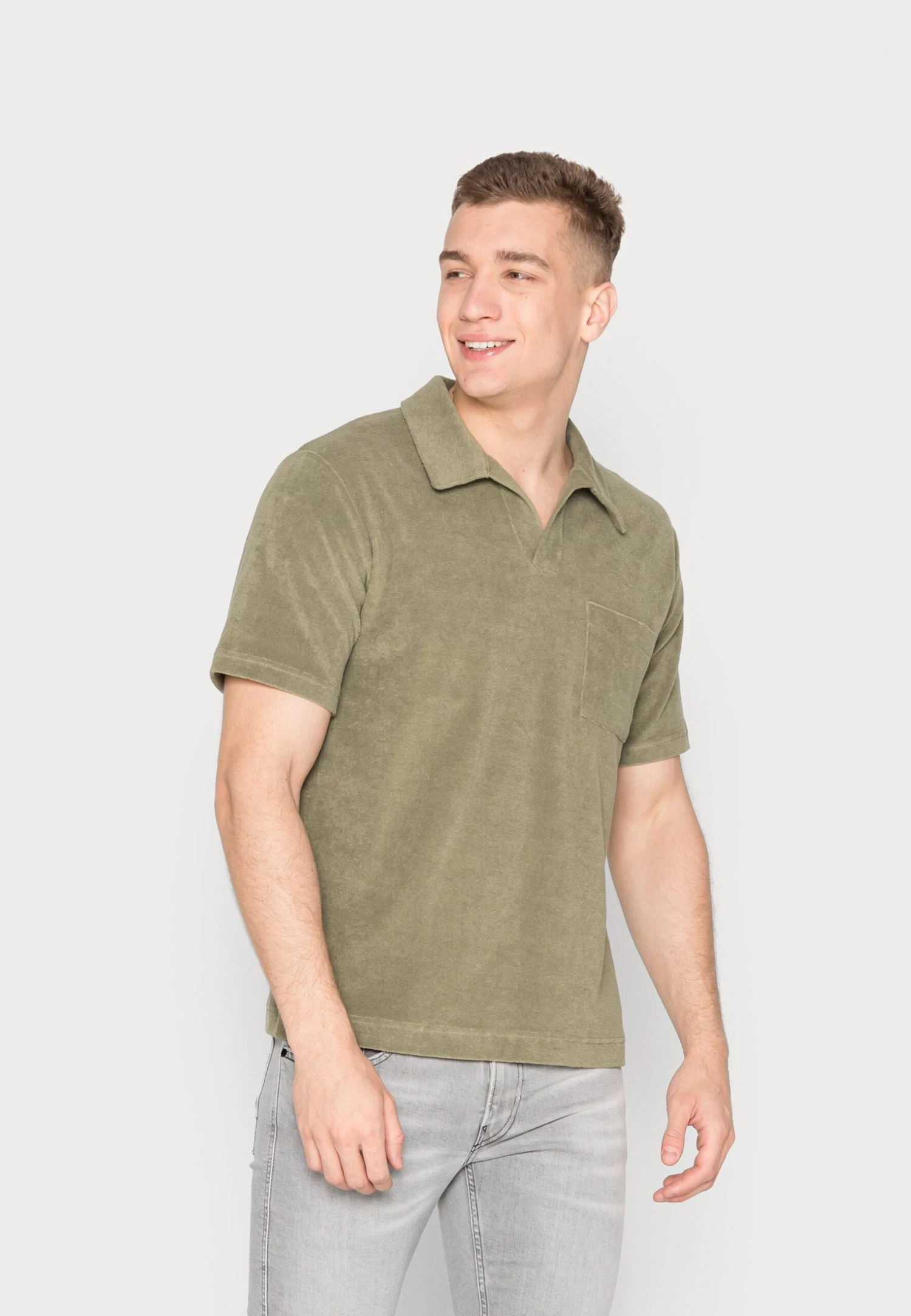 ARKET Polo Shirt - Khaki Green 1 ARKET Polo Shirt - Khaki Green