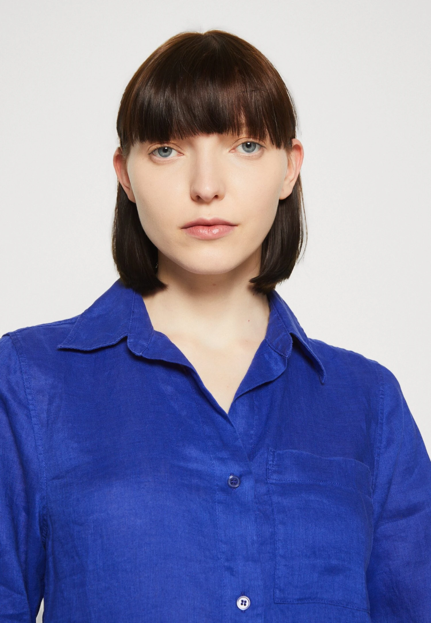 ARKET Button-Down Blouse - Deep Blue 4 ARKET Button-Down Blouse - Deep Blue - Image 4