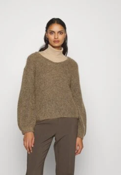 ARKET Jumper - Oat Melange With Gold