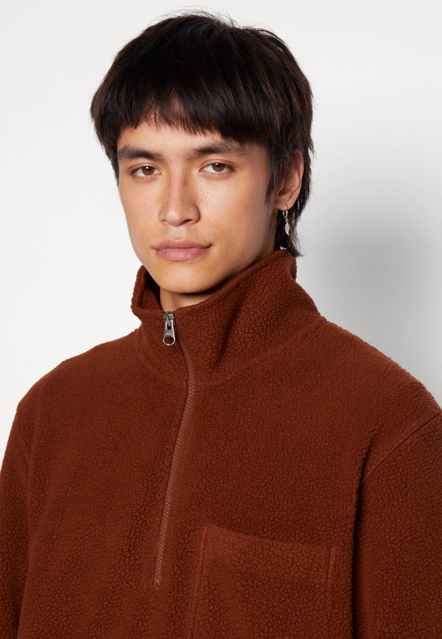 ARKET Fleece Jumper - Brown 6 ARKET Fleece Jumper - Brown - Image 6
