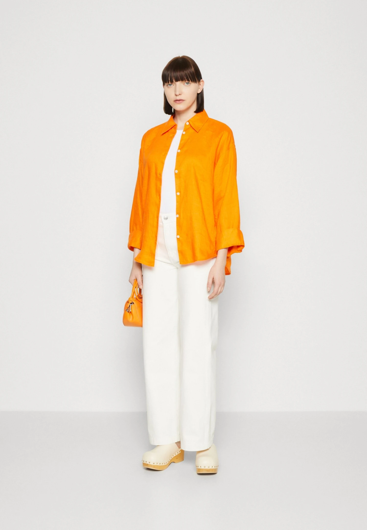 ARKET Button-Down Blouse - Orange 2 ARKET Button-Down Blouse - Orange - Image 2