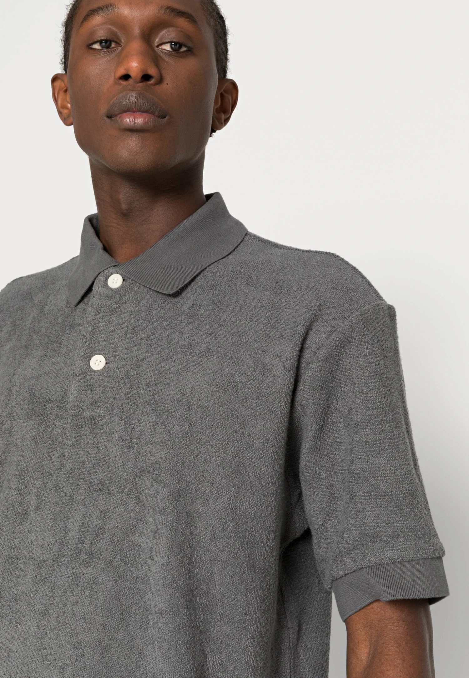 ARKET Polo Shirt - Grey 5 ARKET Polo Shirt - Grey - Image 5